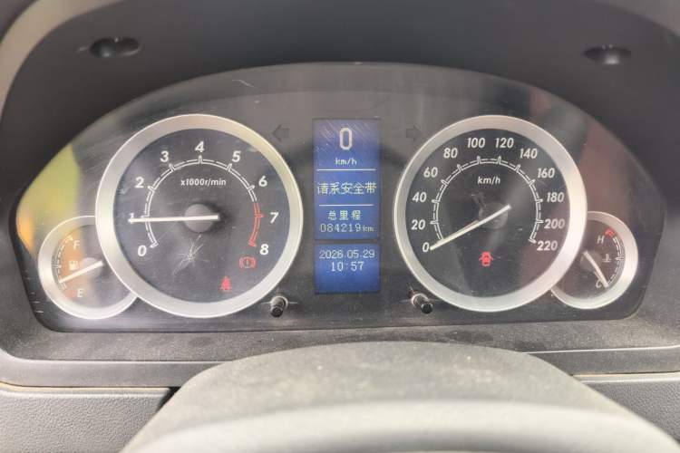 Used BAIC E Series 2013 Sedan 1.3L Manual Special Offer Edition Odometer Close Up