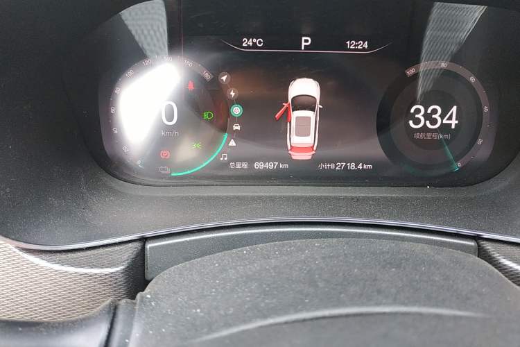 Used BAIC New Energy Beijing EX5 2019 Yuefeng Edition Odometer Close Up