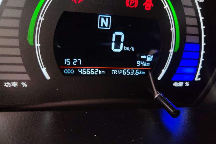 Used BAIC New Energy EC 2017 EC200 Elegant Edition Odometer Close Up
