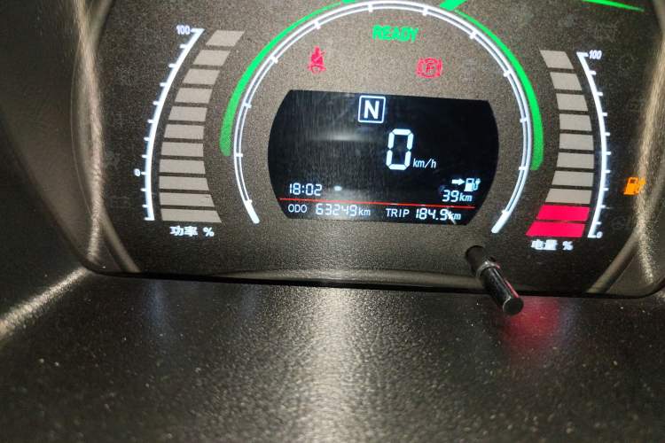 Used BAIC New Energy EC 2017 EC180 Dynamic Edition Odometer Close Up