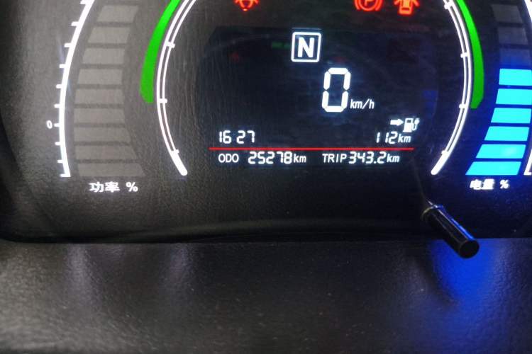 Used BAIC New Energy EC 2017 EC180 Dynamic Edition Odometer Close Up