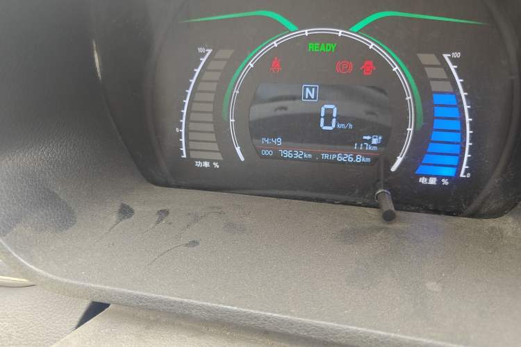 Used BAIC New Energy EC 2017 EC180 Dynamic Edition Odometer Close Up