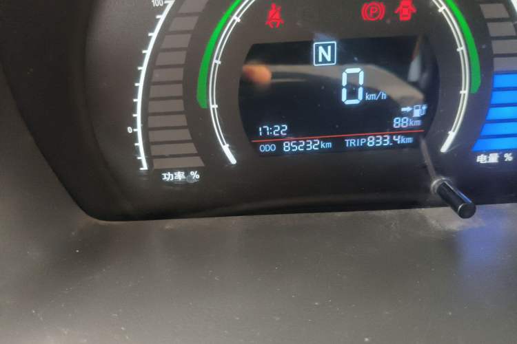 Used BAIC New Energy EC 2017 EC180 Dynamic Edition Odometer Close Up