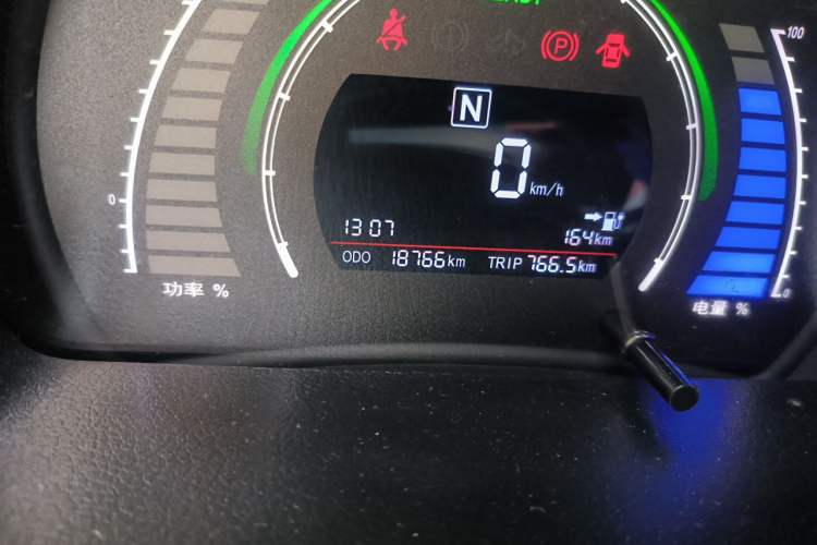 Used BAIC New Energy EC 2017 EC180 Dynamic Edition Odometer Close Up
