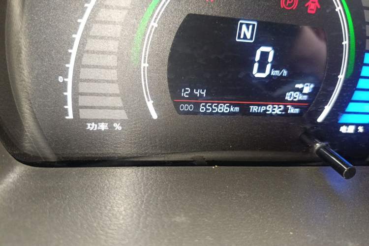 Used BAIC New Energy EC 2017 EC180 Elegant Edition Odometer Close Up