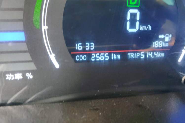 Used BAIC New Energy EC 2018 EC220 Standard Edition Odometer Close Up