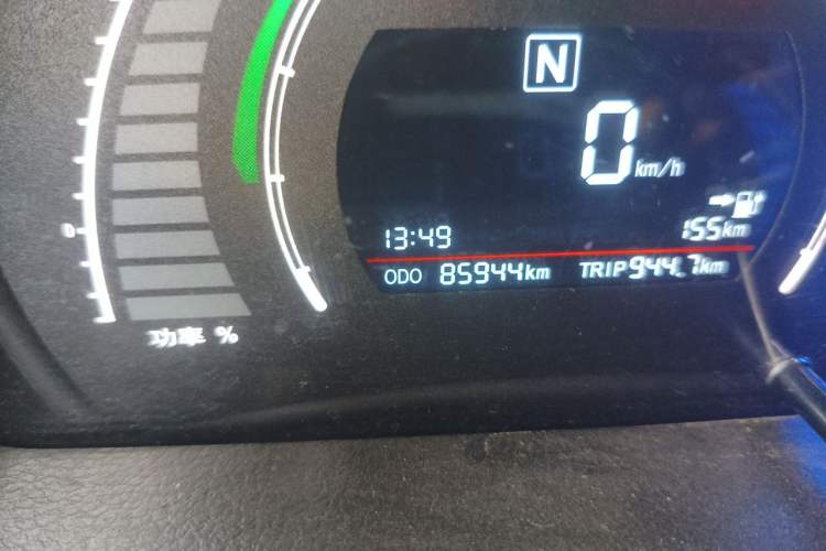 Used BAIC New Energy EC 2018 EC220 Standard Edition Odometer Close Up