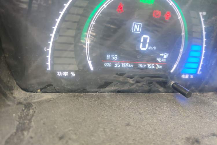 Used BAIC New Energy EC 2018 EC220 Standard Edition Odometer Close Up
