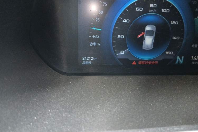 Used BAIC New Energy EC 2018 Lingxiu Edition Odometer Close Up