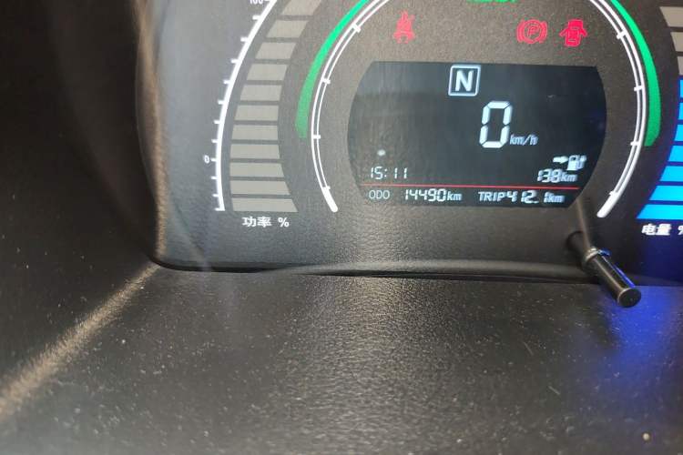 Used BAIC New Energy EC 2018 EC220 Standard Edition Odometer Close Up