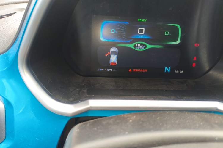 Used BAIC New Energy EC3 2018 Dynamic Edition Odometer Close Up