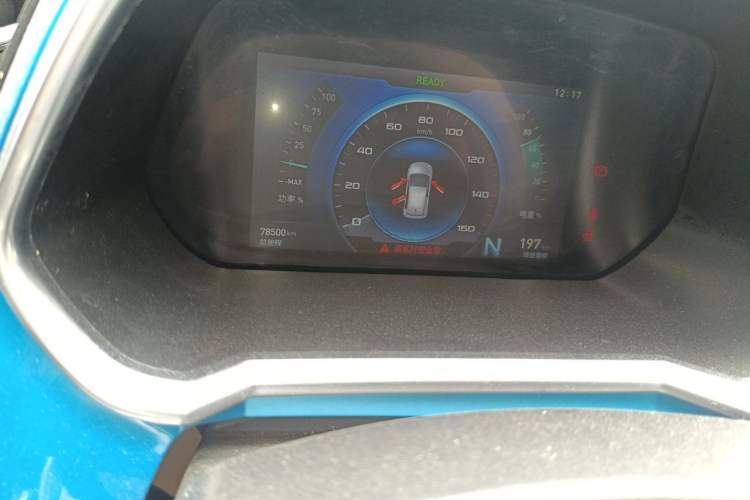 Used BAIC New Energy EC3 2018 Dynamic Edition Odometer Close Up
