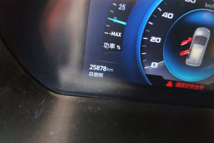 Used BAIC New Energy EC3 2018 Dynamic Edition Odometer Close Up