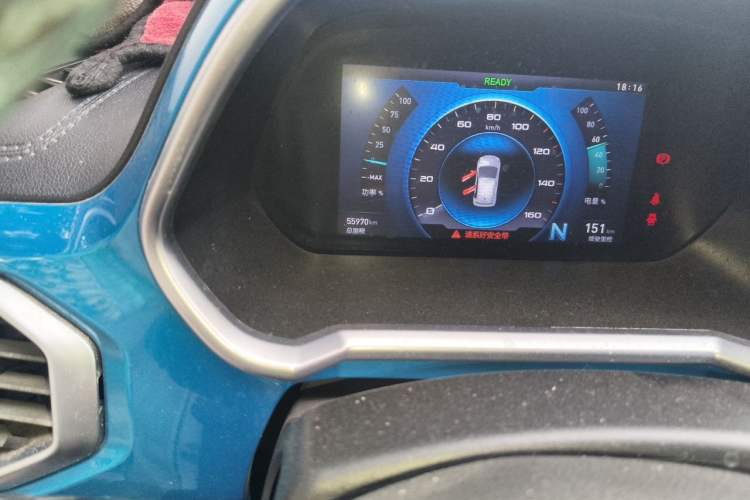 Used BAIC New Energy EC3 2018 Dynamic Edition Odometer Close Up