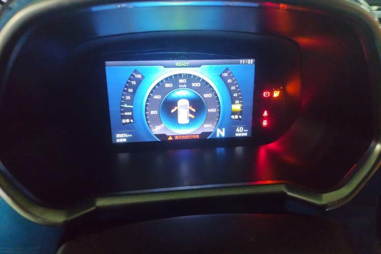 Used BAIC New Energy EC3 2018 Dynamic Edition Odometer Close Up