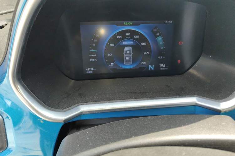 Used BAIC New Energy EC3 2018 Dynamic Edition Odometer Close Up