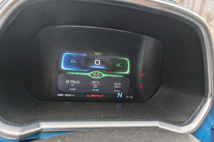 Used BAIC New Energy EC3 2018 Dynamic Edition Odometer Close Up