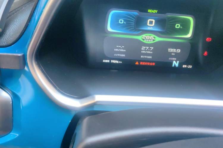Used BAIC New Energy EC3 2019 Lingxiu Edition Odometer Close Up