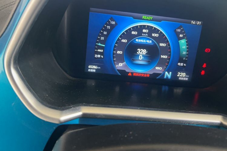 Used BAIC New Energy EC3 2019 Dynamic Edition Odometer Close Up