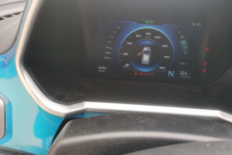 Used BAIC New Energy EC3 2019 Dynamic Edition Odometer Close Up