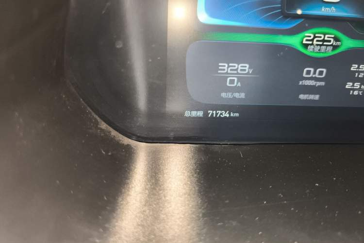 Used BAIC New Energy EC3 2019 Dynamic Edition Odometer Close Up