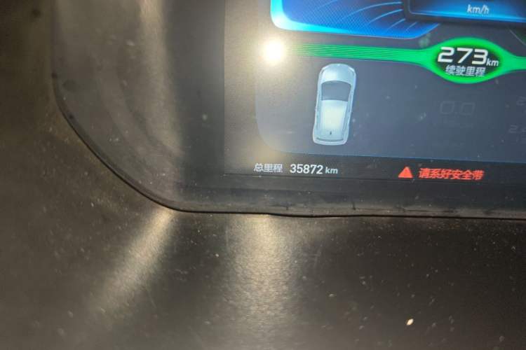 Used BAIC New Energy EC3 2019 Dynamic Edition Odometer Close Up