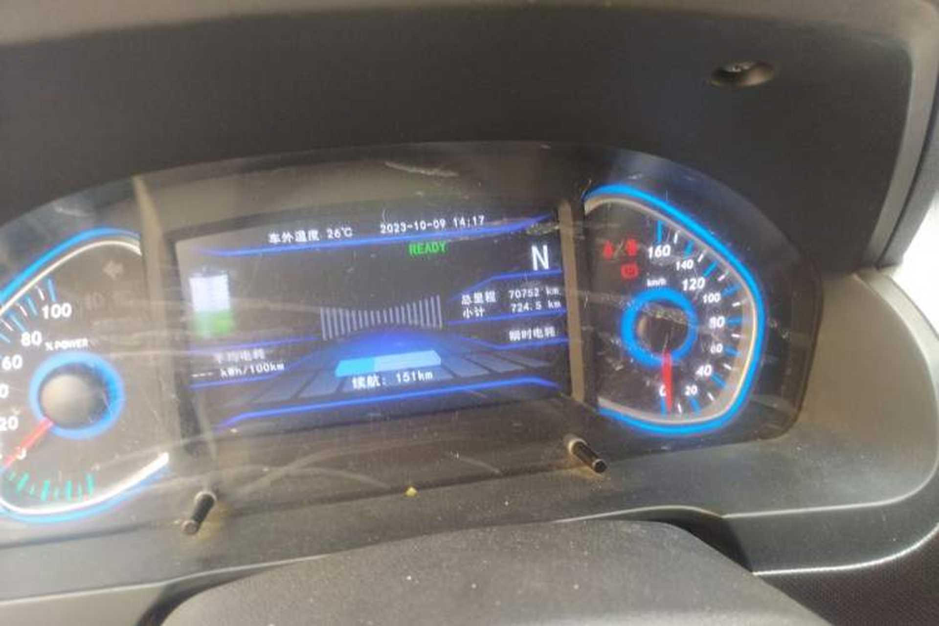 Used BAIC New Energy EC5 2019 New Style Edition Odometer Close Up
