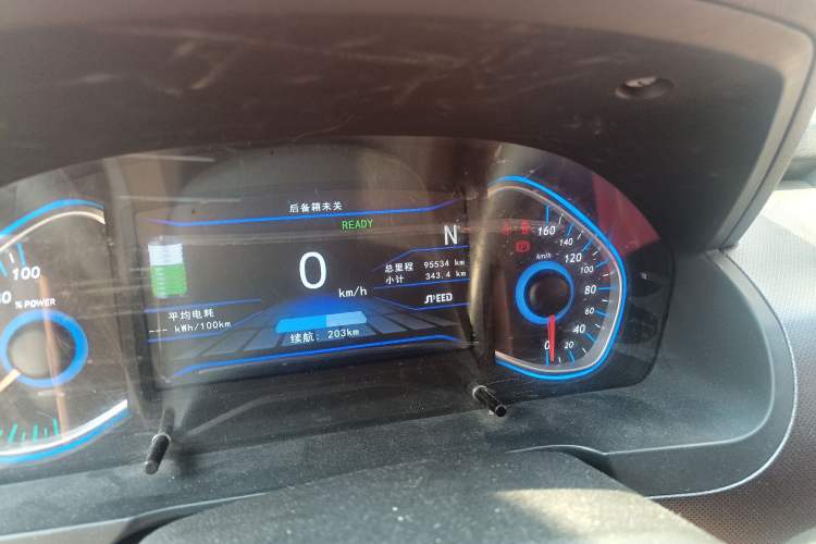 Used BAIC New Energy EC5 2019 New Style Edition Odometer Close Up