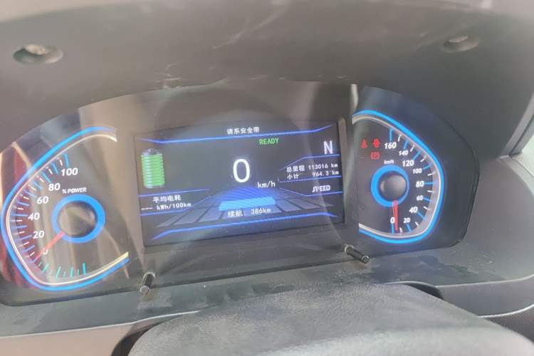 Used BAIC New Energy EC5 2019 New Style Edition Odometer Close Up