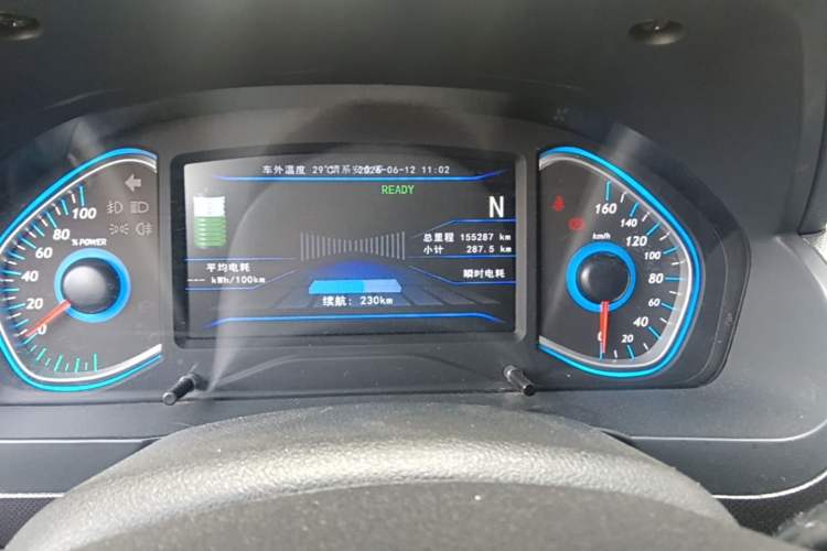 Used BAIC New Energy EC5 2019 New Style Edition Odometer Close Up