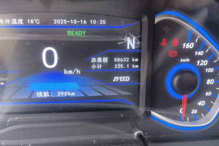 Used BAIC New Energy EC5 2019 New Style Edition Odometer Close Up