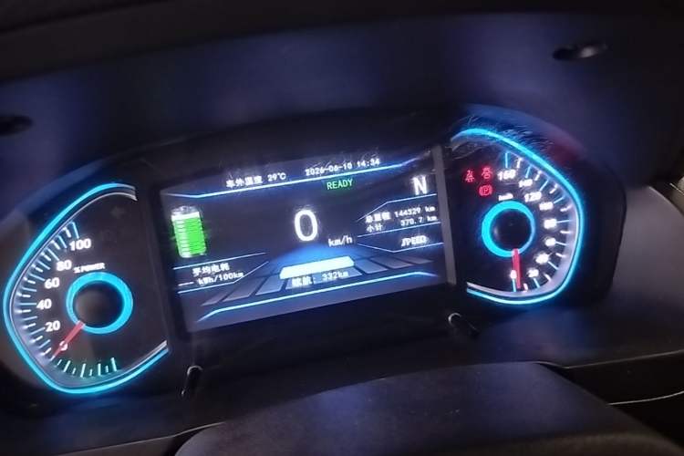 Used BAIC New Energy EC5 2019 New Air Edition Odometer Close Up