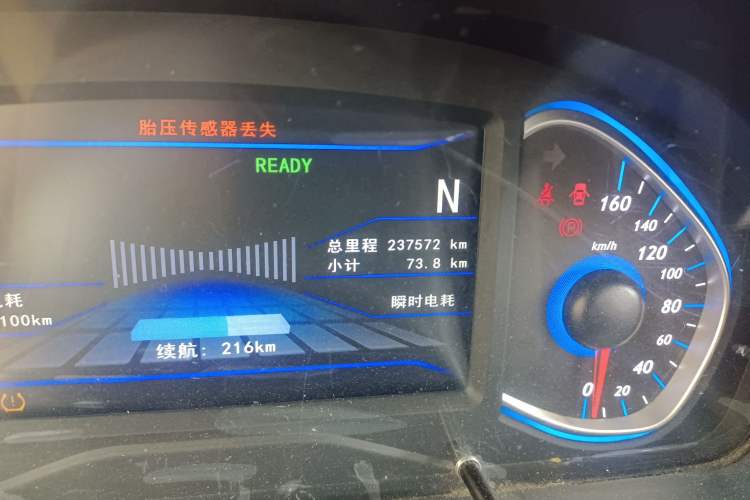 Used BAIC New Energy EC5 2019 New Style Edition Odometer Close Up