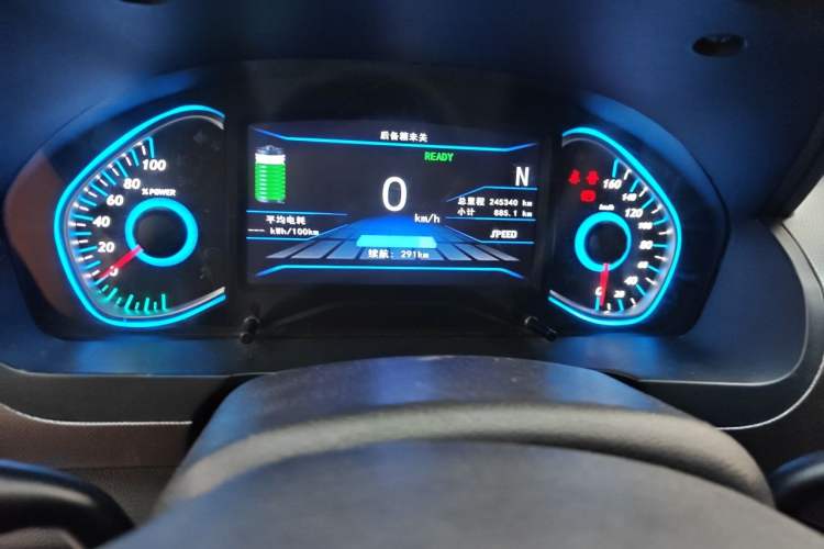 Used BAIC New Energy EC5 2019 New Style Edition Odometer Close Up