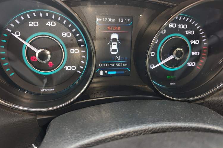 Used BAIC New Energy EU 2016 EU260 Enjoy Edition Odometer Close Up