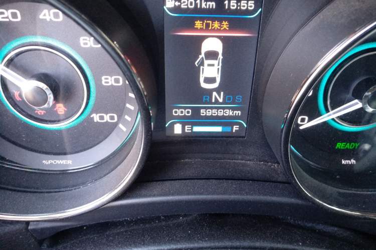 Used BAIC New Energy EU 2016 EU260 Enjoy Edition Odometer Close Up