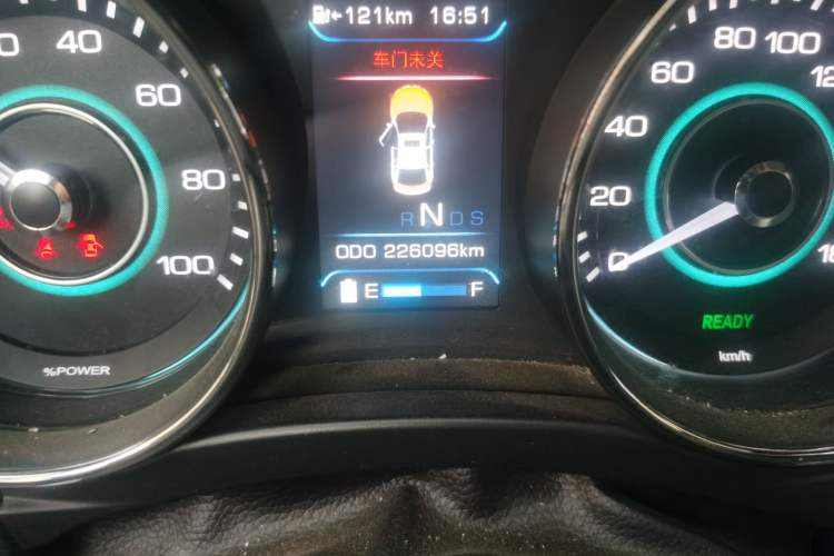 Used BAIC New Energy EU 2016 EU260 Enjoy Edition Odometer Close Up