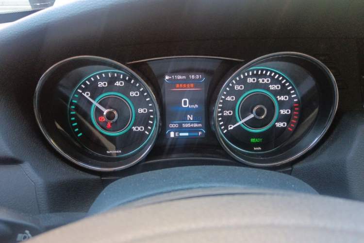 Used BAIC New Energy EU 2016 EU260 Enjoy Edition Odometer Close Up
