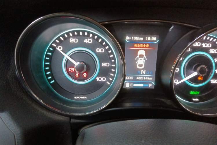 Used BAIC New Energy EU 2016 EU260 Letu Plus Edition Odometer Close Up