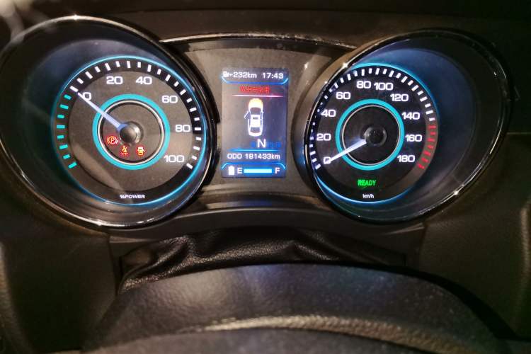 Used BAIC New Energy EU 2016 EU260 Enjoy Edition Odometer Close Up