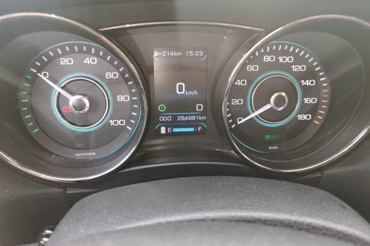 Used BAIC New Energy EU 2016 EU260 Letu Plus Edition Odometer Close Up