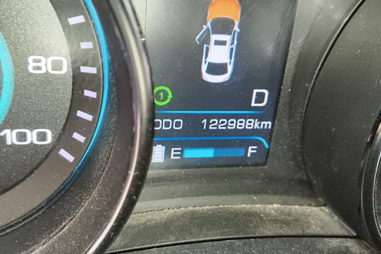 Used BAIC New Energy EU 2017 EU260 Enjoy Edition Odometer Close Up