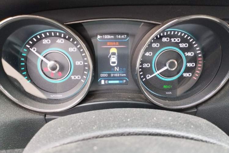 Used BAIC New Energy EU 2017 EU260 Enjoy Edition Odometer Close Up