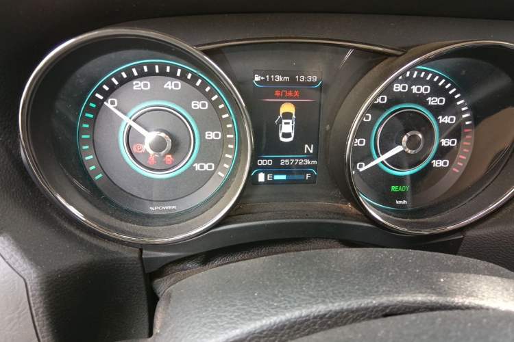 Used BAIC New Energy EU 2017 EU400 Enjoy Edition Odometer Close Up