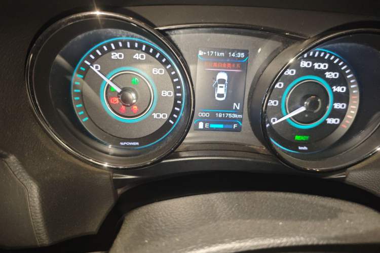 Used BAIC New Energy EU 2017 EU400 Enjoy Edition Odometer Close Up