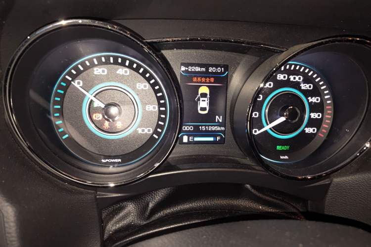 Used BAIC New Energy EU 2017 EU260 Enjoy Edition Odometer Close Up