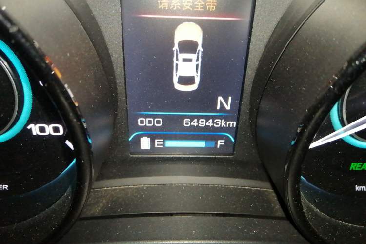 Used BAIC New Energy EU 2017 EU260 Enjoy Edition Odometer Close Up
