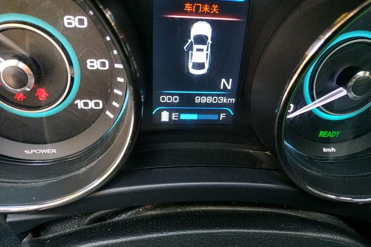 Used BAIC New Energy EU 2017 EU400 Enjoy Edition Odometer Close Up