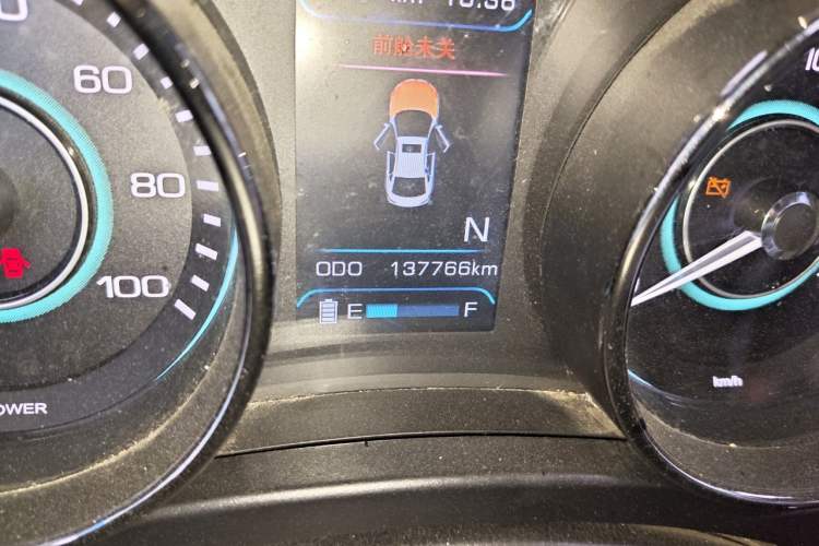 Used BAIC New Energy EU 2018 EU Quick-Change Loto Version Odometer Close Up