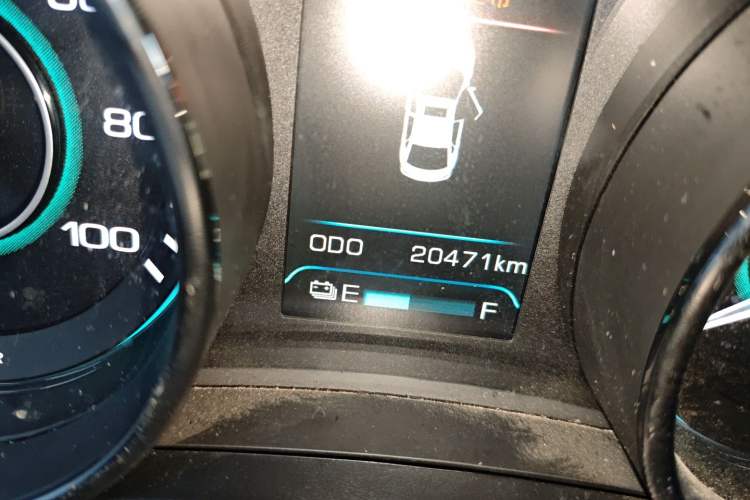 Used BAIC New Energy EU 2018 EU Quick-Change Loto Version Odometer Close Up